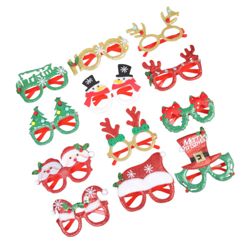 Wasbare kerstkostuumbril Lichtgewicht plastic frame-Set 2