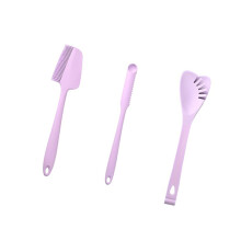 3Pcs Multipurpose Silicone Baking Spatula Heatproof-Purple