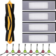 Acessórios para aspirador robô Ecovacs Deebot, substituição da escova principal, absorção de pelos de animais, cerdas de nylon premium, fácil