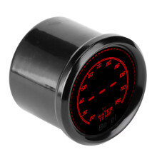 2in/52mm Car Water Temp Gauge with Red LED Display, DC 10-15V