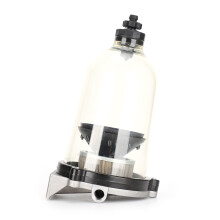 Regulator de filtru rezistent la impact, vas transparent cu funcționalitate de filtru separator de apă și element din oțel inoxidabil, drenaj