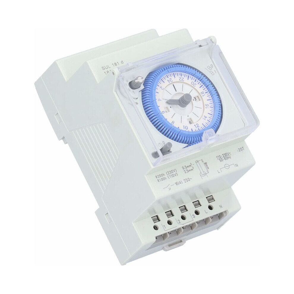 Industrial-Grade Timer For Automation Systems, Synchronous Pulse Motor Driven Mechanical Timer With Energy-Efficient Operate, Manual Override For Reli 9074015808679