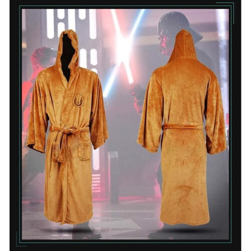 Μπουρνούζι από φλις για τους λάτρεις του Star Wars, ρόμπα με κουκούλα για το Halloween Cosplay 2