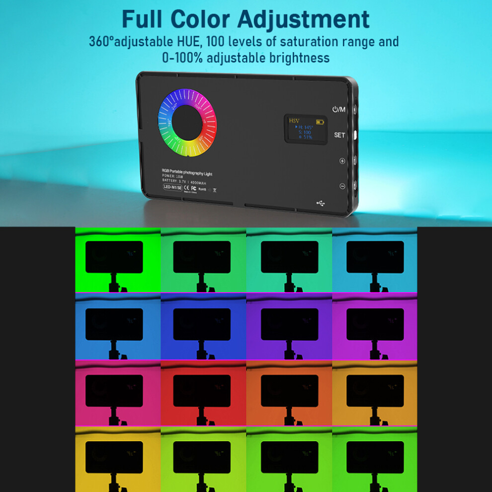 Tragbares Rgb-Videolicht, Led-Fã¼Lllicht-Panel, 7751901866273