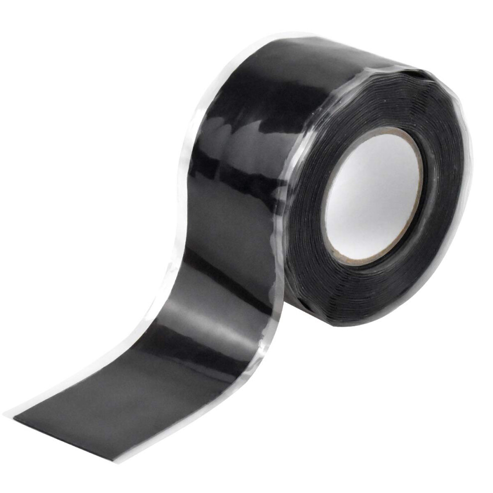Self Fusing Silicone Tape 2.5Cm X 3M Waterproof Sealing Tape Black Insulating Selfadhesive For Electrical Cables Leaks 9365049792844