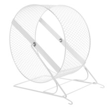 Running wheel toy for small animals and gerbils, promotes exercise and wellbeing, durable for pets.