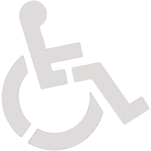 Template for uniform markings on parking lots and road surfaces 1