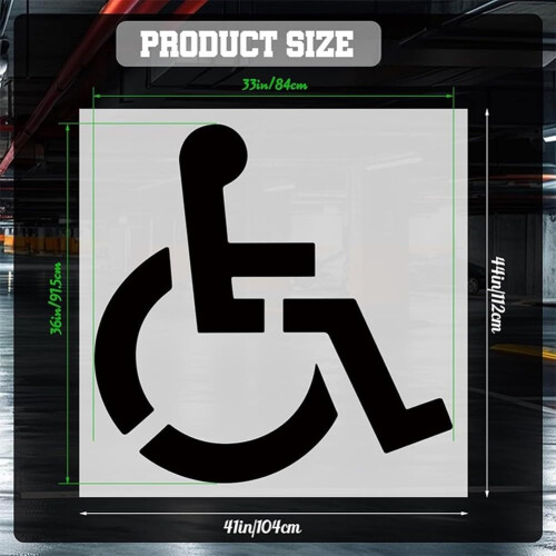 Template for uniform markings on parking lots and road surfaces 2