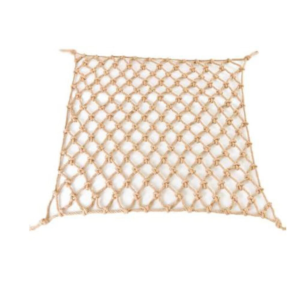 Child Safety Netting Natural Jute Hemp, 2m x 3m, For Home Balcony Stairs And Rails, HeavyDuty Truck Trailer Netting