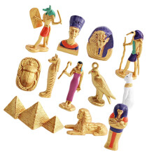 12 Pieces Realistic Ancient Egypt Miniature Figures for Learning and Decoration Purposes Ref: 6161