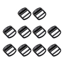 Backpacks Strap Adjuster Buckle Alloy Hardware for-Dumb black