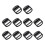 Backpacks Strap Adjuster Buckle Alloy Hardware for-Dumb black 1