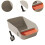 Privacy Cats Litter Pan Easy Observation PP Litter Box-Gray 6