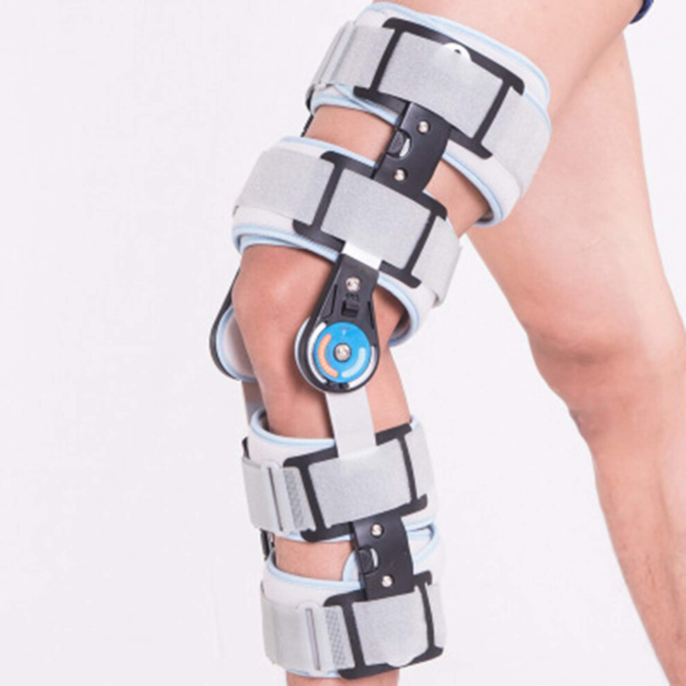 Adjustable Knee Joint Fixation Brace with Hinge for Fracture , Knee Orthosis with Lock, Hinge Angle Bracket Made of Aluminum Alloy