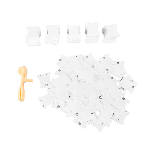 360Pcs Plastic Floss Bobbin Storage Set, Anti-Rust, DIY Sewing Organization 1