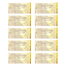 Romantische Herz-Design-Partyvorhänge, 10er-Pack,-Gold