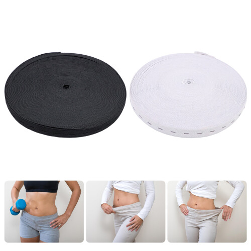 High Flexibility 2.5cm Cord With Eyelet Trim Sturdy-White 2