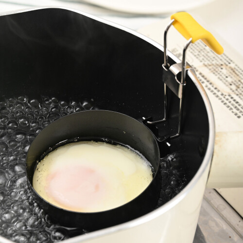 4Pcs Heat Resistant Eggs Poacher Mold Foldable Design Nonstick 2