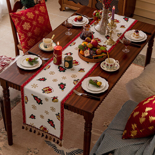 Weihnachts-Chenilles-Jacquard-gew-35 180 Lichterkette in Hellgrün 1