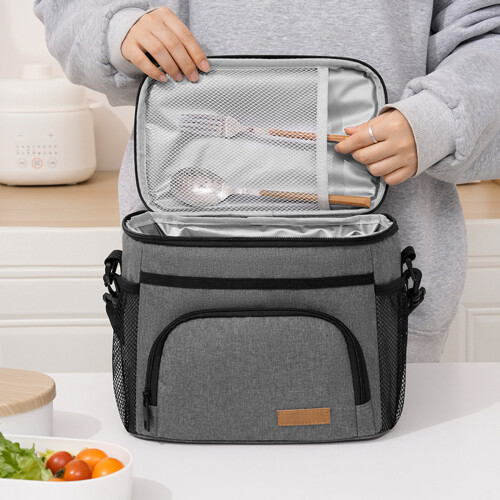 Food Storage Bag Thick Oxford Materials Ergonomic Handle-Blue 2