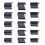 Belt Punch Tool Elliptical Shape Designs-55 piece set 4