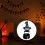 Ghostly Figure Plastic Candle Base-Pumpkin candlestick 5