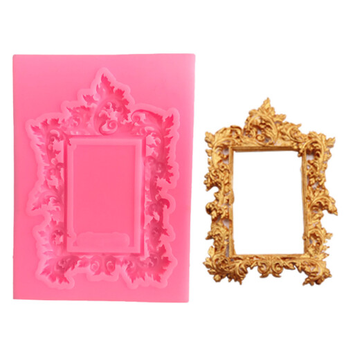 4 stuks herbruikbare siliconen cakevormen embossing frame 1