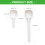 Hygienic Coffee Grounds Scoops Accurate-White long handle 3