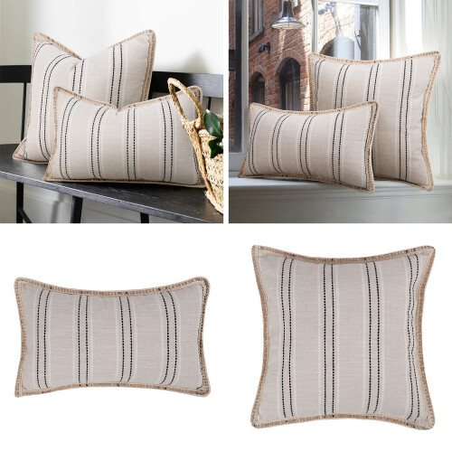 Linen Bedding Temperature Regulating Pillowcase-45 45 Black 1