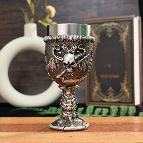 Nonrust Steel Double Wall Insulated Cup With Unique Skull Design 1