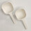 Practical Press Powder Spoon Coffee Scoops-White short handle 2