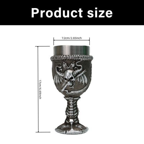 Nonrust Steel Double Wall Insulated Cup With Unique Skull Design 2