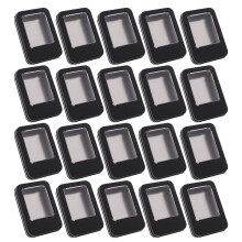 20pcs Semi Open Window Earring USB Drive Holder Tinplate-Black