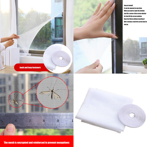 Home Window Screens Set Adhesive Tape-White 1.3X1.5 meters 1