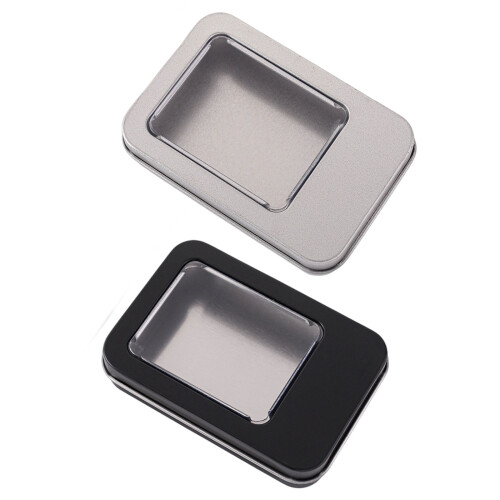 20pcs Semi Open Window Earring USB Drive Holder Tinplate-Black 1
