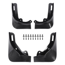 Conjunto de proteção para para-lamas para Tesla Model Y2021 a 2024, com revestimento espesso de tinta estilo fibra de carbono, durabilidade
