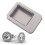 20pcs Semi Open Window Earring USB Drive Holder Tinplate-Black 3
