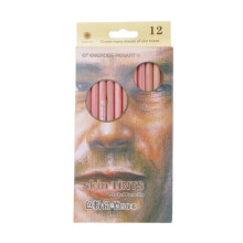 Pastel Pencils 12Piece Professional Soft Pastel Pencils Wood Skin Tint Pastel Color Pencils Colored Pencils Lead