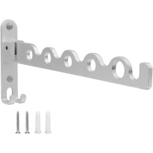 Verstellbare, abgewinkelte Haken, rostfreies Aluminium für einen faltbaren, wandmontierten Wäscheständer mit langer Lebensdauer und moderner,