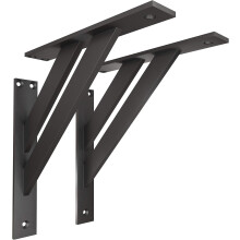 Supporti decorativi in metallo per una facile installazione, set di 2 staffe per mensole dal design moderno ed elegante, ideali per soggiorni e