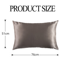Silk Pillowcase for Hair and Skin, Soft And Smooth Satin Fabric Luxury Envelope Closure Bedding Cover, Double Sided Mulberry Silk Pillow Case with Act