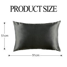 Silk Pillowcase for Hair and Skin, Soft And Smooth Satin Fabric Luxury Envelope Closure Bedding Cover, Double Sided Mulberry Silk Pillow Case with Act