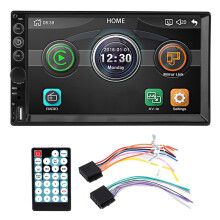 Autorradio con pantalla táctil, compatible con Apple CarPlay, Bluetooth, pantalla HD 5.1, conexión bidireccional Android, radio FM, búsqueda