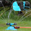 360 Degree Rotating Lawn Sprinkler With Plastics-Blue 7