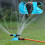 360 Degree Rotating Lawn Sprinkler With Plastics-Blue 6