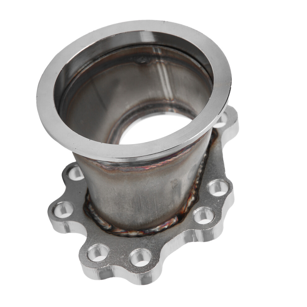Turbo Conversion Adaptor High Strength Car Accessory Stainless Steel Flange Adapter V Band Flange Adapter Optimizing Turbocharger Performance Rust 9437117538507