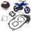 Σετ φλάντζας κινητήρα για Yamaha PW50, Σετ φλάντζας καρμπυρατέρ από ανοξείδωτο χάλυβα 8