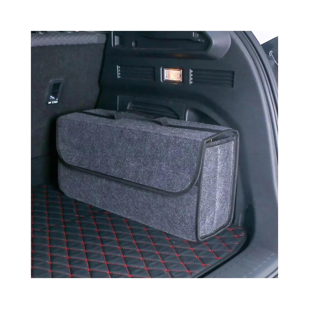 Boot Organiser Car Trunk Organizer Box Large Capacity Leather Folding Storage Bag Auto Multiuse Tools Emergency Storage 9412369006400