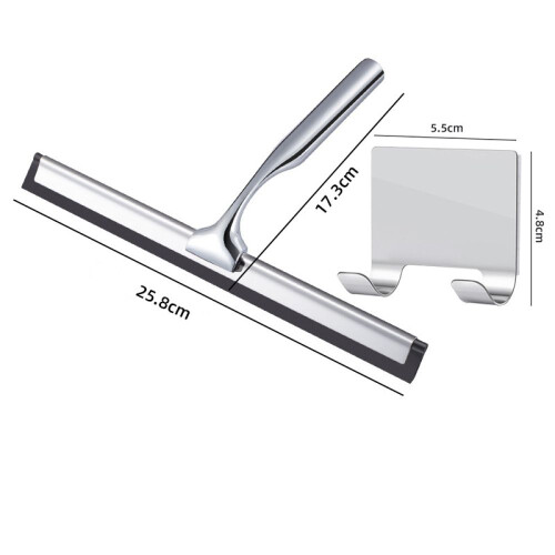 Silicone Blade Shower Squeegee for Glass Doors, Versatile Functionality with Ergonomic Design and Non-Slip Grip, Multi-Purpose Squeegee for Shower Gla 1