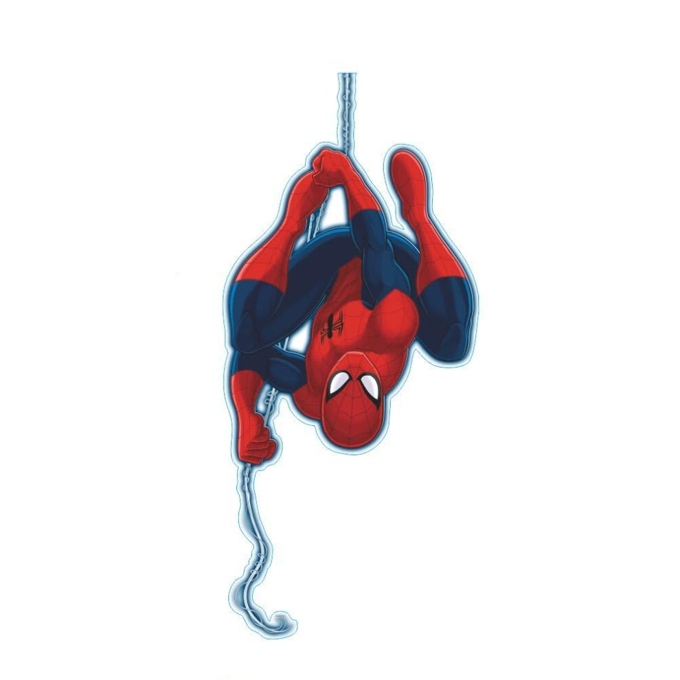 Spiderman Wall Sticker 3D Effect Breakthrough Hole Design Marvel's SpiderMan Ultimate Wall Sticker For Children's Room